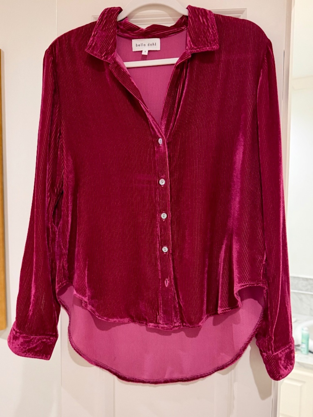 Velvet button down tp - Picture 1 of 3